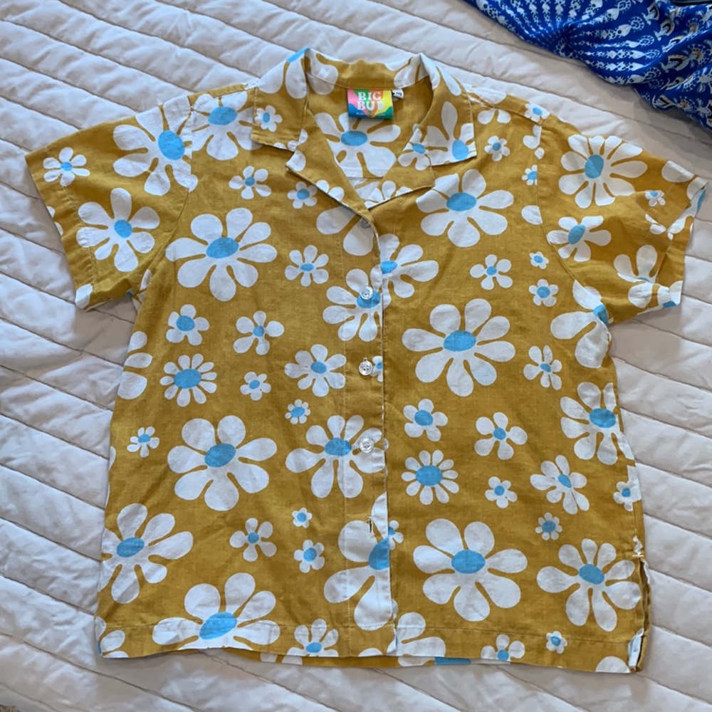 Big Bud Press XL Lazy Daisy Pantry Button Up - Size M (Unisex)